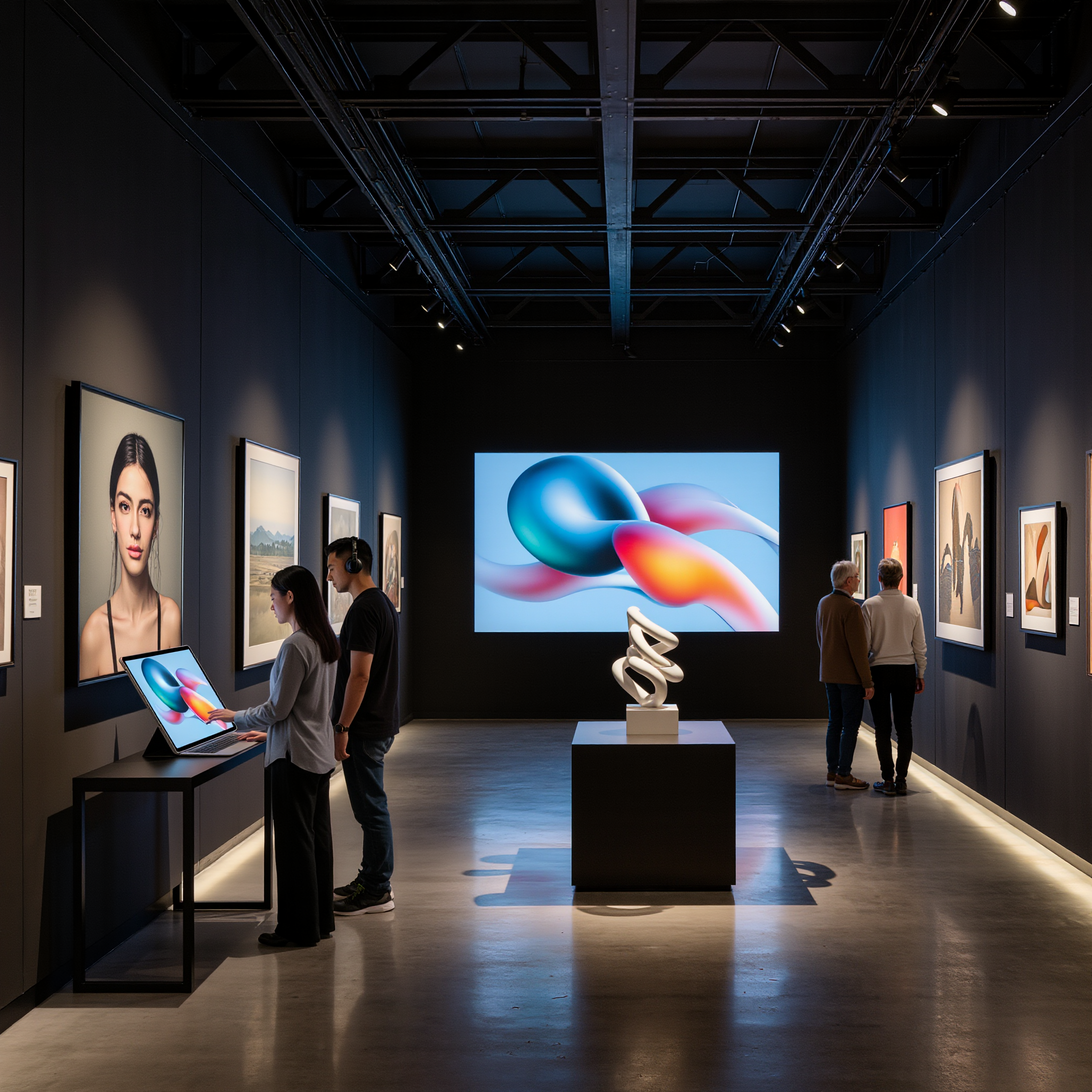 学生アーティスト作品展示スペース