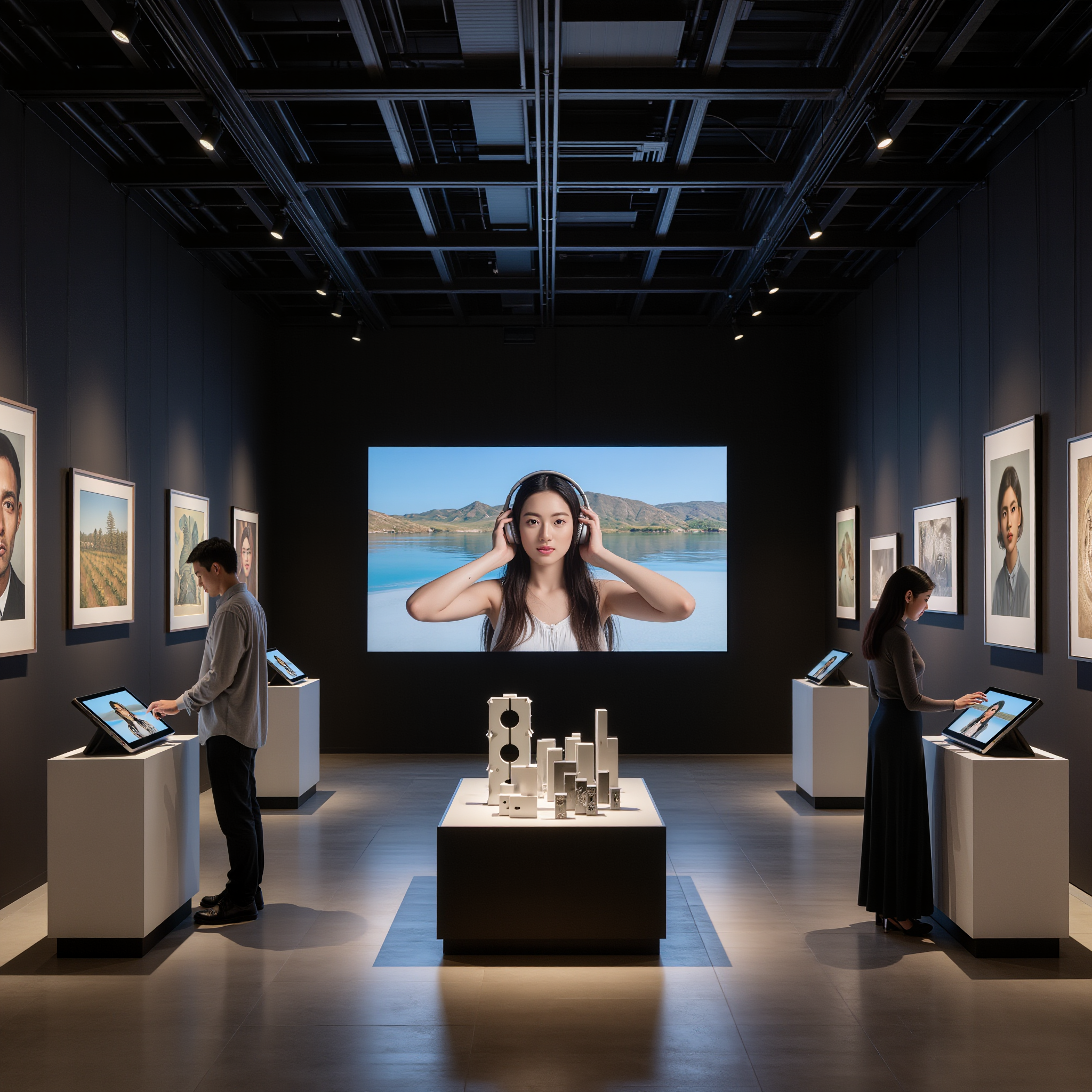 マルチメディア演出による没入型展示